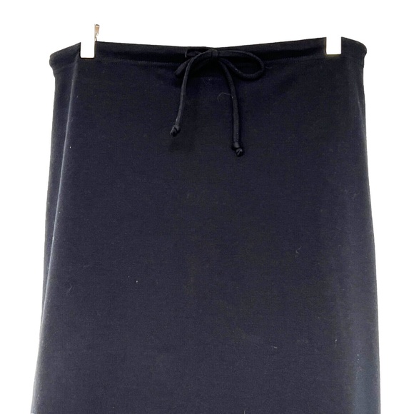 NY&CO Maxi Skirt Black Size L Pull On Elastic Waist Pencil Stretch New York & Co - Picture 2 of 5